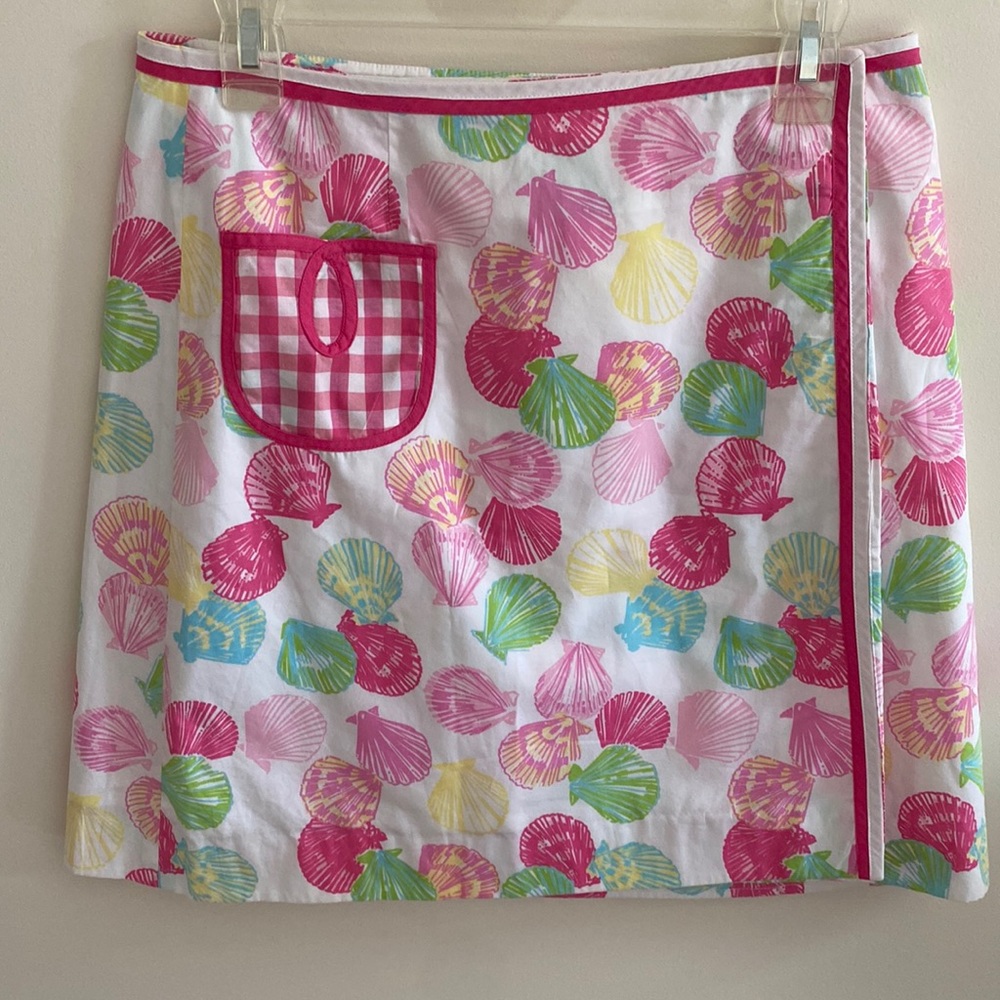 Lilly Pulitzer Vintage Seashell Wrap Skirt
